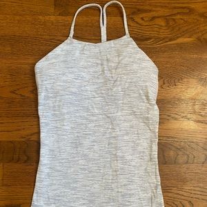 High neck Lululemon tank with built in bra